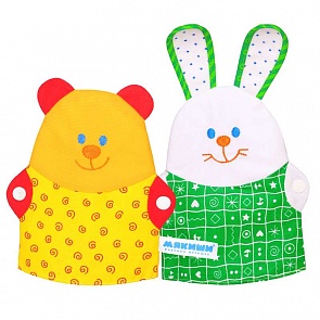 Перчаточные куклы - Зайка и Мишка (Мякиши, 229 МЯКИШИsim)